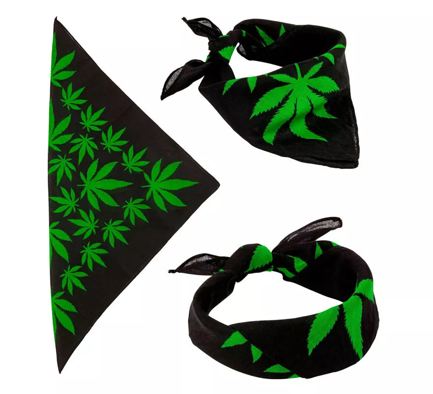 Translation missing: en.Bandana Hojas de Marihuana de 55X55 cm