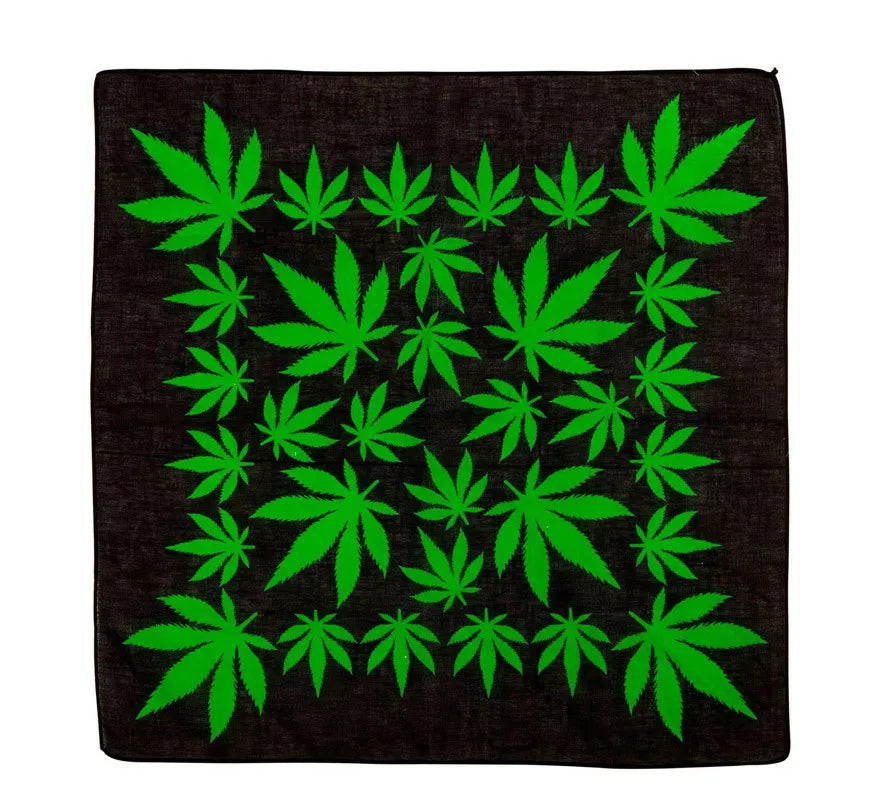 Translation missing: en.Bandana Hojas de Marihuana de 55X55 cm