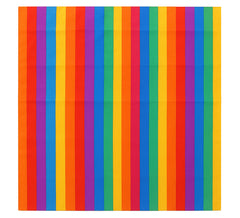 Rainbow Bandana or Scarf with thin stripes of 54x54 cm