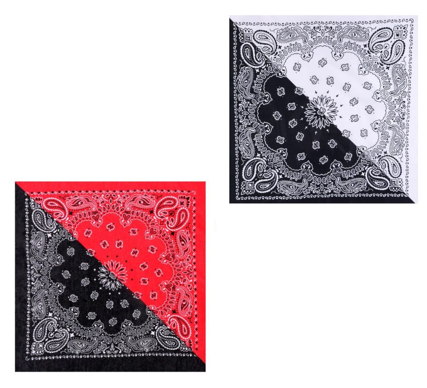 Translation missing: en.Bandana o Pañuelo Paisley negro de 54x54 cm en varios colores