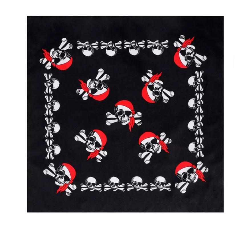 Translation missing: en.Bandana Pirata calaveras de 54x54 cm