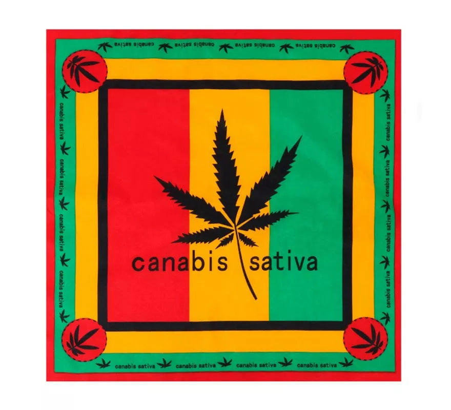 Translation missing: en.Bandana Rastafari Canabisativa de 54x54 cm
