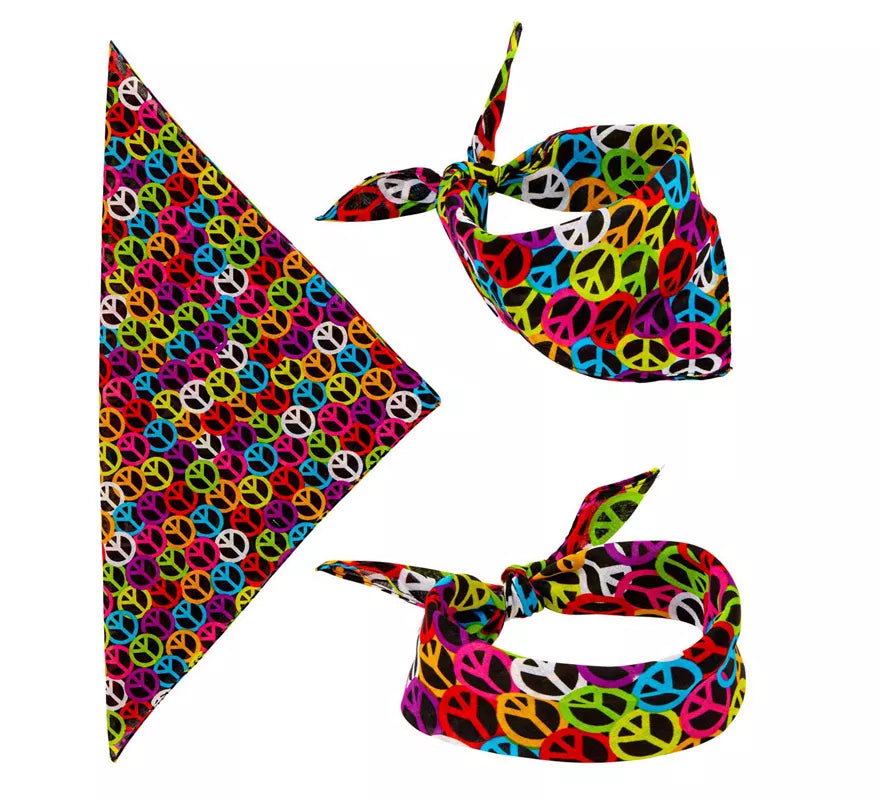 Translation missing: en.Bandana Símbolo de Paz de 55X55 cm