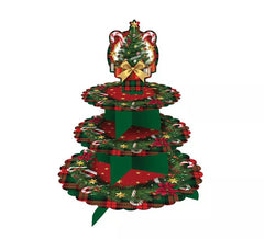 3 Tier Christmas Tree Tray 40x30 cm
