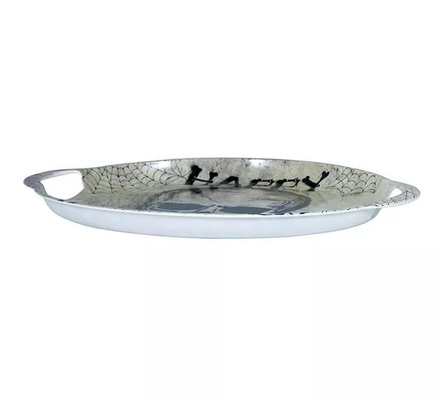 "Bandeja Calavera ""Happy Halloween"" con asas de 30 cm"
