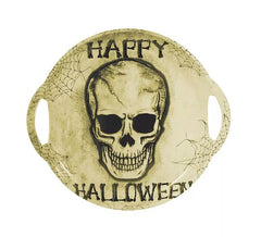 """Happy Halloween"" Skull Tray with 30 cm handles"