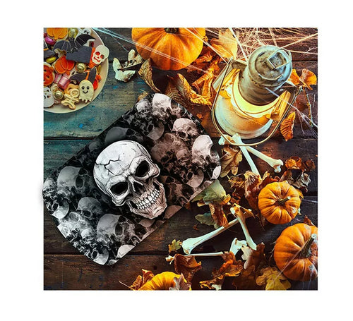 Bandeja Calaveras Temible de plástico de 39x24 cm
