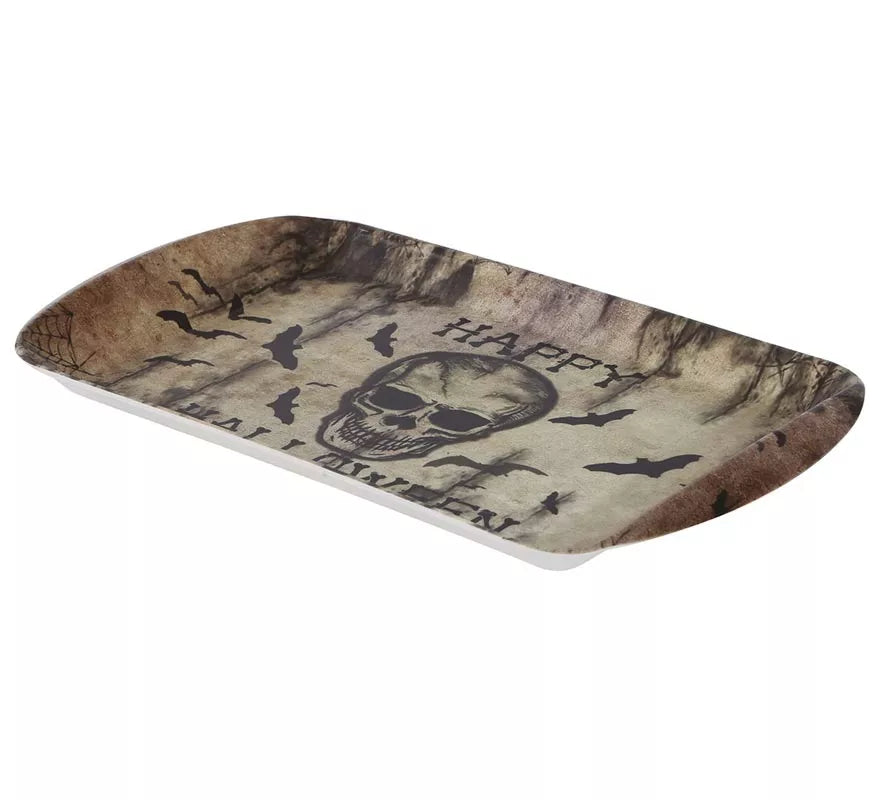 Bandeja con Calavera de 39x24 cm