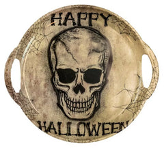Happy Halloween Skull Tray with Handles, 30cm