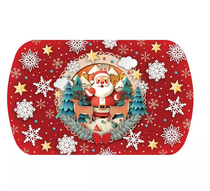 Bandeja Papá Noel de pvc de 39x24 cm
