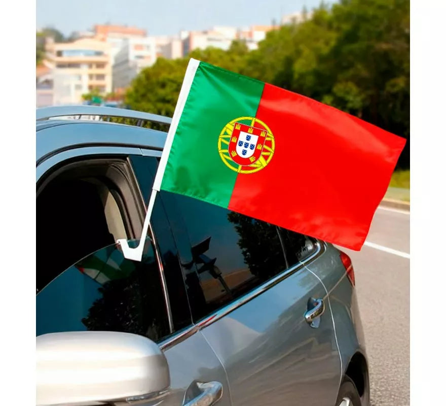 Translation missing: en.Bandera de Portugal para Coche de 30x45 cm