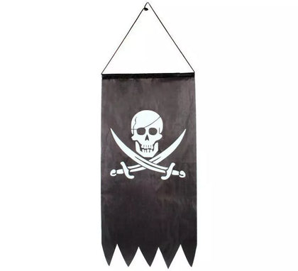 Bandera Pirata colgante tipo gallardete