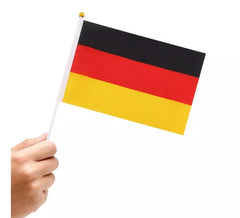 Germany pennant with handle 14x21 cm