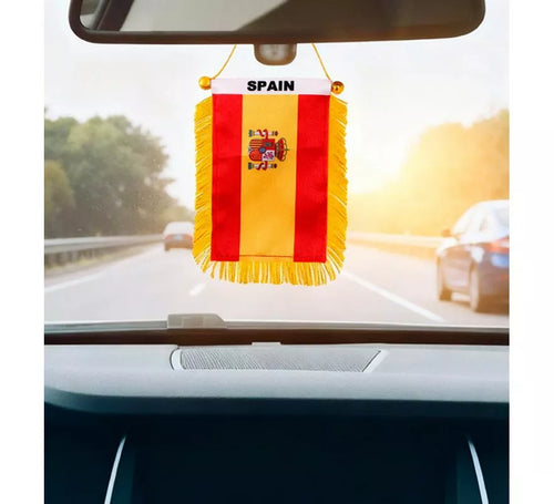 Banderín de España Colgable de 8x12 cm