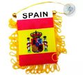 Banderín de España con ventosa de 8x12 cm