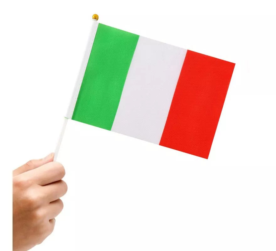Translation missing: en.Banderín de Italia con Mango de 20x30 cm