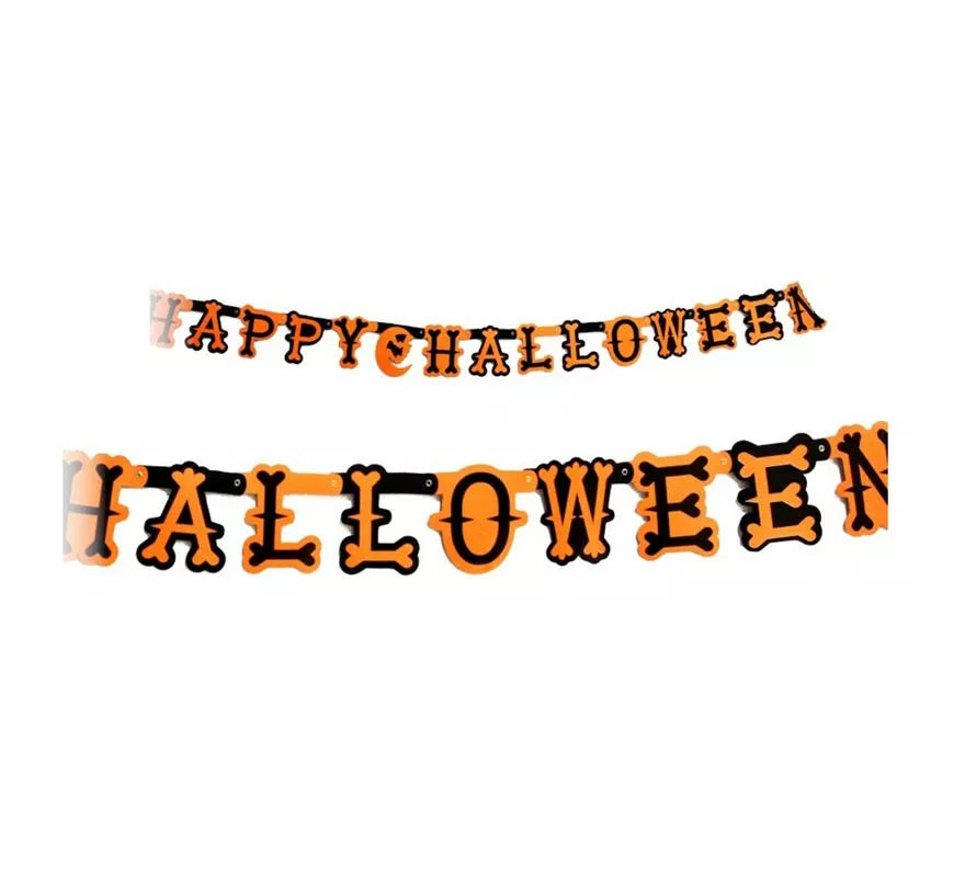 Translation missing: en.Banner o guirnalda Happy Halloween de 1,5 m