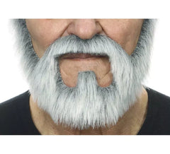 Gray white beard
