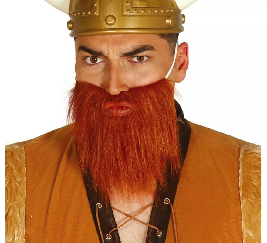 Barba castaña de Vikingo