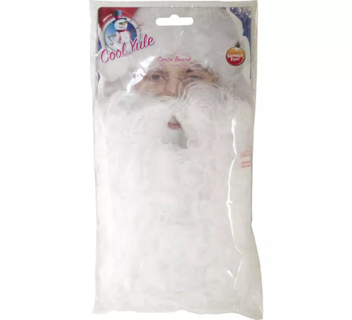Barba de Papá Noel Blanca 28 cm