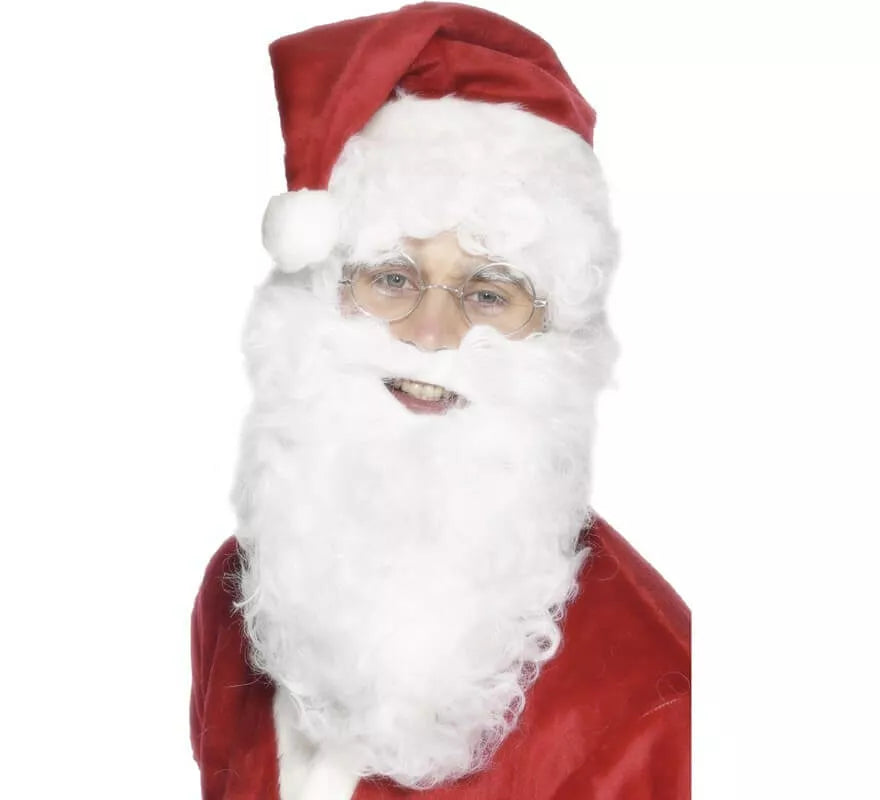Translation missing: en.Barba de Papá Noel Blanca 28 cm
