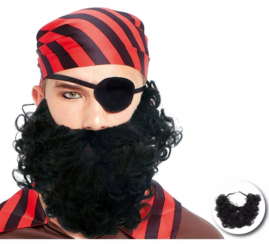 Translation missing: en.Barba Pirata rizada negra