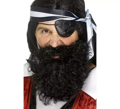 Black Pirate Beard and Mustache