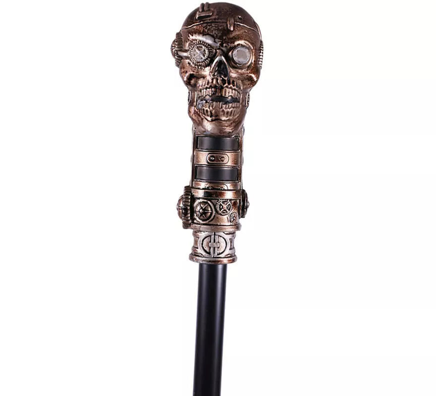 Translation missing: en.Bastón con Calavera Steampunk de 100 cm