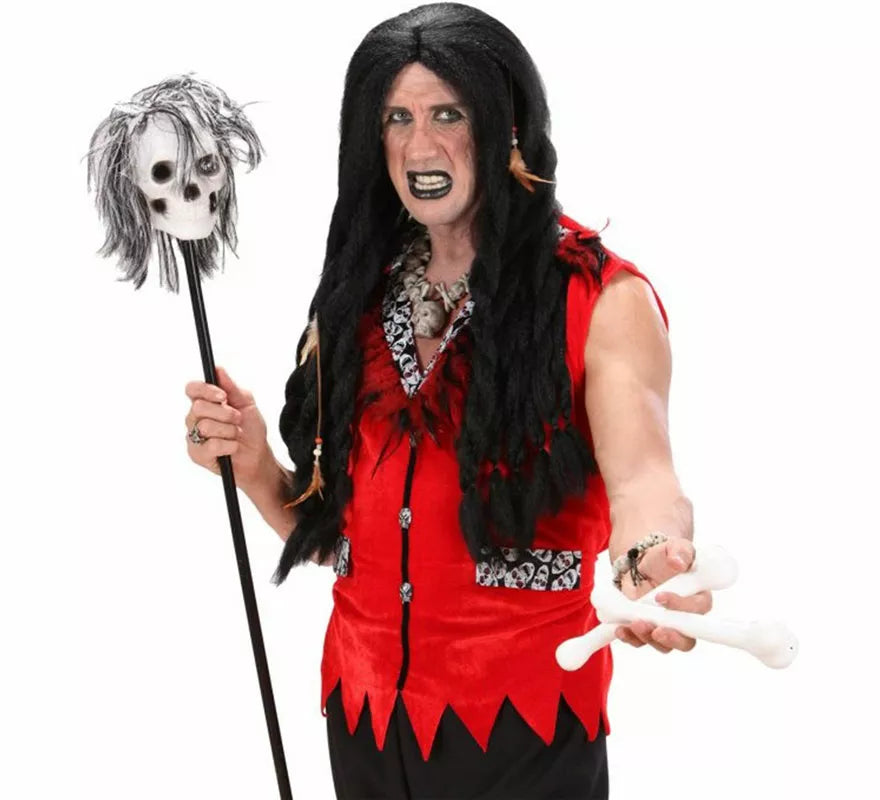 Bastón con Calavera Vudú de 120 cm
