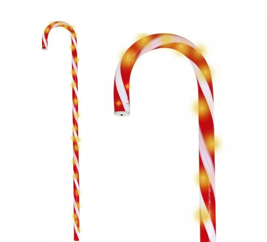 Bastón de Caramelo con luz de 70 cm