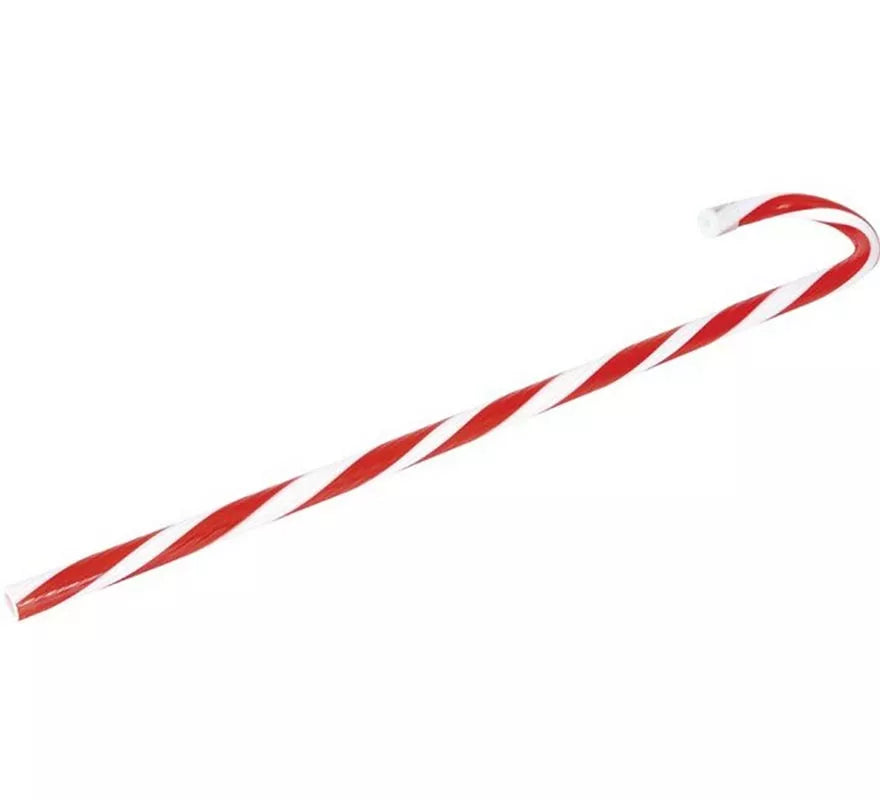 Bastón de Navidad imitación Caramelo de plástico de 70 cm