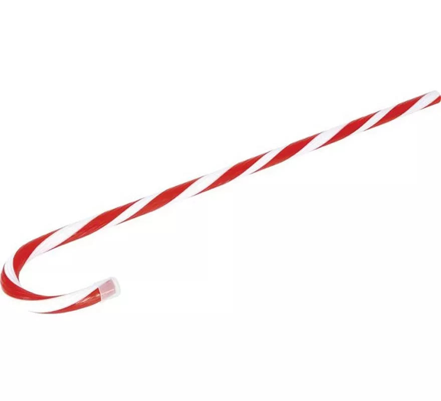 Bastón de Navidad imitación Caramelo de plástico de 70 cm