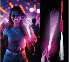 25cm LED Fiber Optic Stick in assorted colors