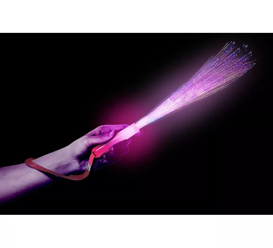 Bastón Fibra Óptica Led de 25 cm en colores surtidos