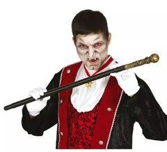 Lord cane with golden handle 80 cm