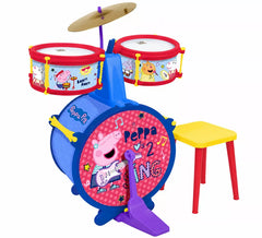Peppa Pig Drum Set with Stool