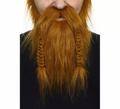 Bigote con Barba castaña