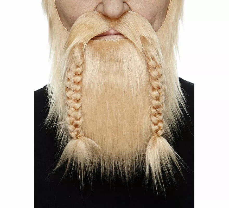 Bigote con Barba rubio claro