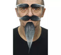 Bigote con Perilla y Cejas canoso