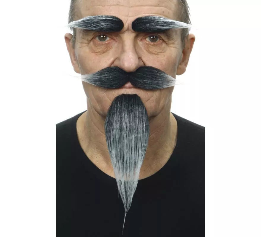 Translation missing: en.Bigote con Perilla y Cejas canoso