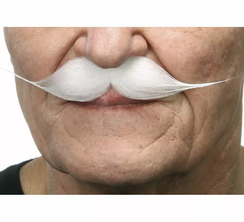 Bigote de Época blanco