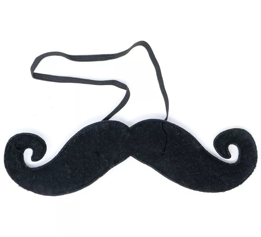 Bigote extra grande de 21.5 cm con elástico