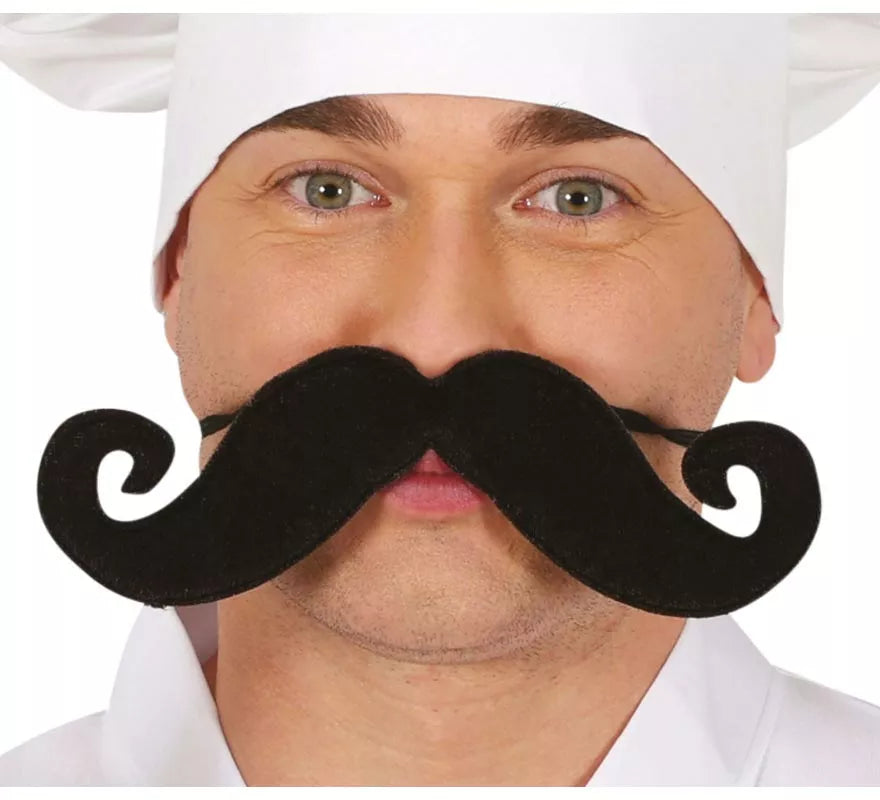 Bigote extra grande de 21.5 cm con elástico