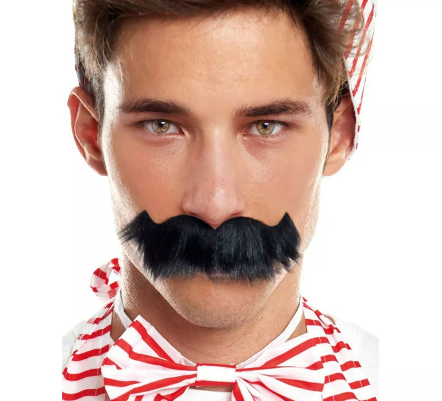 Bigote Negro Grande Tupido