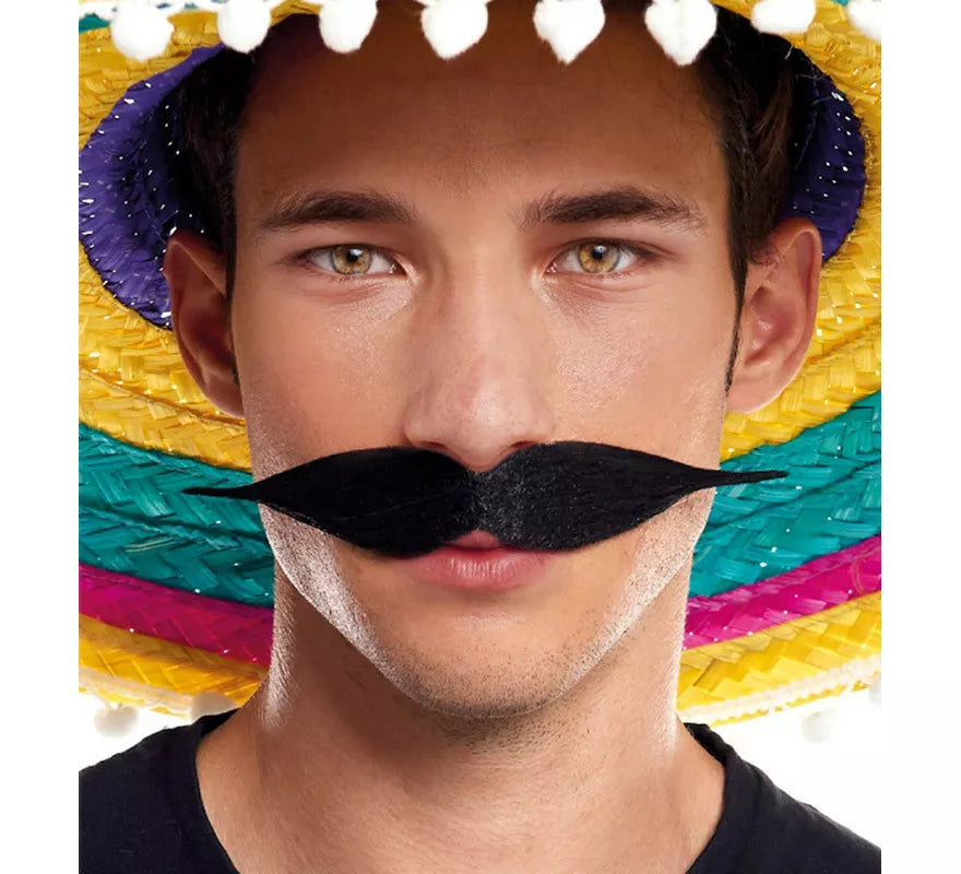 Translation missing: en.Bigote Negro Recto de Mexicano