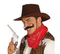 Bigote rizado negro de Vaquero