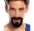 Bigote y Perilla de Barba negra Pirata