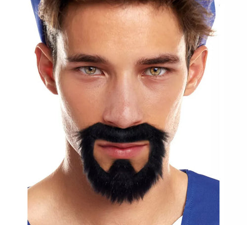 Bigote y Perilla de Barba negra Pirata