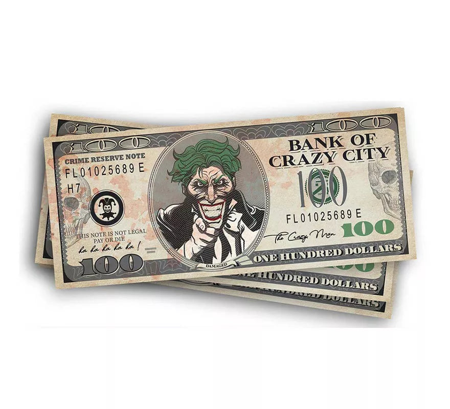 Billetes con imagen de Mr Smile de 6X15 cm