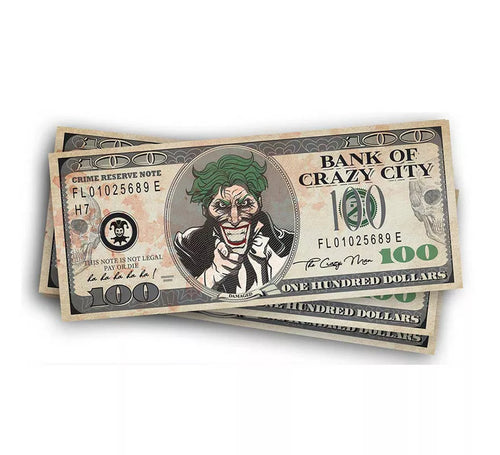 Billetes con imagen de Mr Smile de 6X15 cm